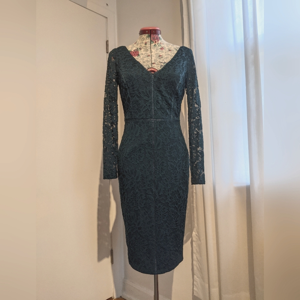 Green lace dress size XS